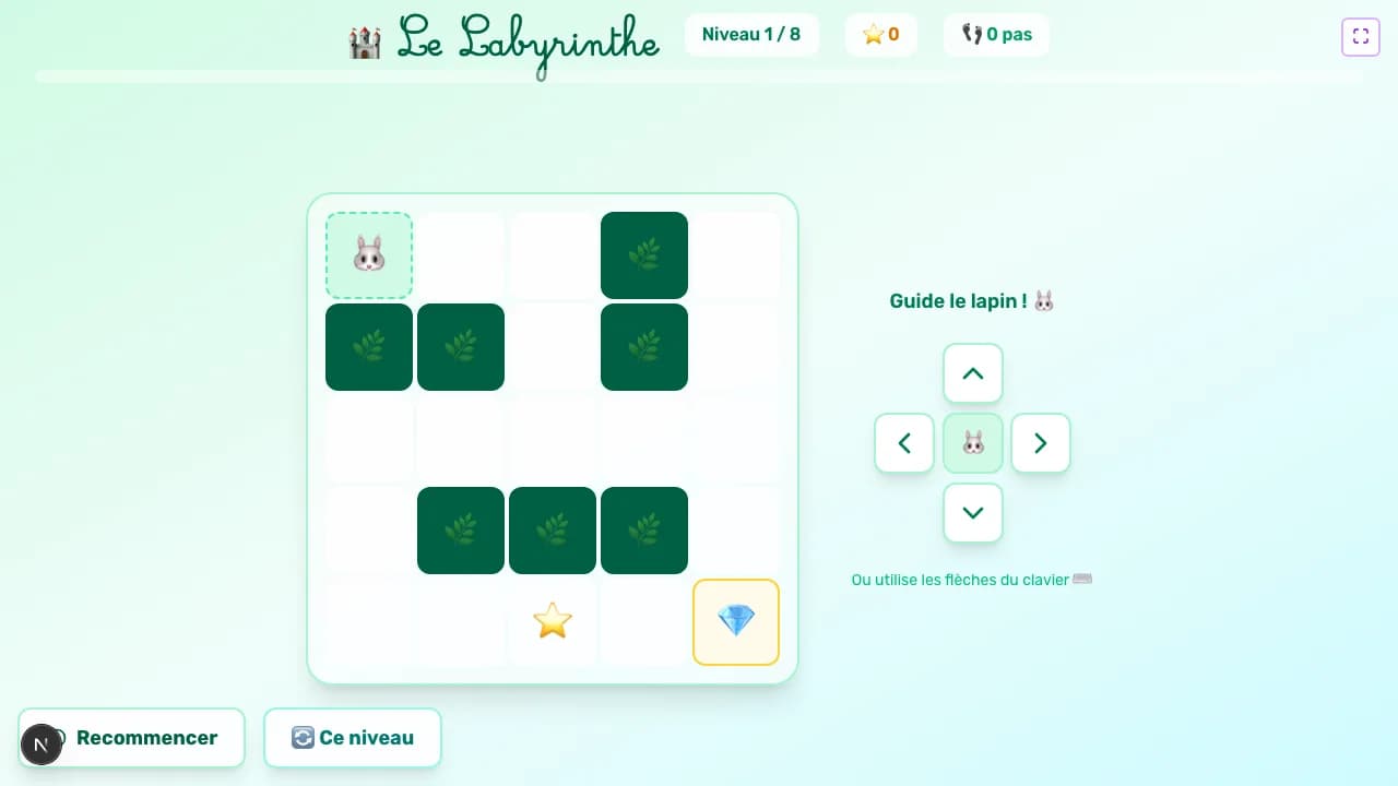 Aperçu du jeu Le Labyrinthe sur tableau blanc interactif